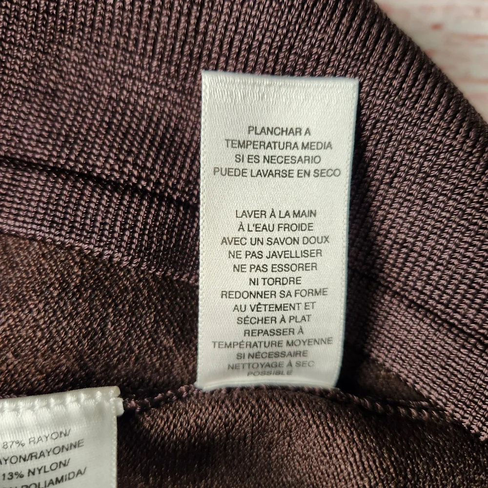 Anne Klein Brown Cardigan with Button Detail size Large - Picture 10 of 10